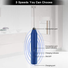 Load image into Gallery viewer, Uncahome Milk Frother Wand Drink Mixer - Handheld Milk Frother Electric Whisk - Easy-Clean Stainless Steel Frother Wand & Mini Blender - Electric Coffee Frother for Milk Coffee Lattes