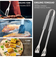 Load image into Gallery viewer, 21pcs Complete Grill Accessories Kit, the Very Best Grill Gift on Birthday Wedding - Professional BBQ Accessories Set for Outdoor Camping Grilling