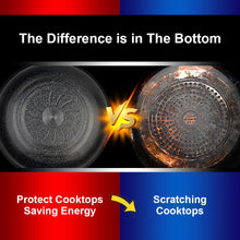 Load image into Gallery viewer, 12.6 Inch Kibhous Frying Pan with Lid, Nonstick Wok with Lid, Deep Stir Nonstick Pans, Die Cast Scratch Resistant, Smokeless Frying Pan with Glass Lid and Traditional Handle