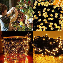 Load image into Gallery viewer, 66ft LED Christmas Tree Lights Indoor Plug in, 8 Modes Twinkle Christmas String Lights for Indoor Outdoor Xmas Tree Wedding Party Decoration (Warm White)