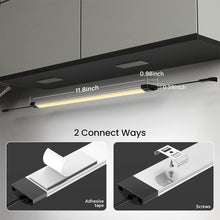Load image into Gallery viewer, Kibhous 6 Pcs LED Under Cabinet Lights Rigid Bar Kit, Can Plugged or Directly Connected to an LED Driver, Super Bright Connectable Lighting Strip Suitable for Kitchen Cabinets, Counters, Warm White