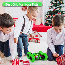 Load image into Gallery viewer, RC Cars, Remote Control Car 2.4Ghz Stunt Car with Double Sided 360 Flips, Rechargeable 4WD Off Road RC Car Toys for Kids (Green)