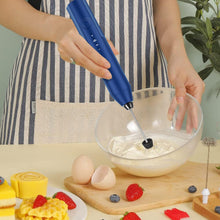 Load image into Gallery viewer, Milk Frother Wand Drink Mixer - Handheld Milk Frother Electric Whisk - Easy-Clean Stainless Steel Frother Wand & Mini Blender - Electric Coffee Frother for Milk Coffee Lattes