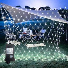 Load image into Gallery viewer, LED Christmas Net Lights,12ft x 5ft 360 LED 8 Modes Bush Mesh Lights Connectable,with Timer Waterproof for Christmas Indoor Outdoor Holiday Lighting Decorations, White