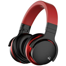Load image into Gallery viewer, COWIN E7 Bluetooth Headphones Active Noise Cancelling Wireless over Ear Bluetooth Headphones Comfortable Protein Earpads 30H Playtime for TV, Home ,Office, Black and Red