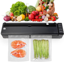 Load image into Gallery viewer, Vacuum Sealer Machine, Cordless Rechargeable Food Vacuum Sealer for Dry/Moist Food Storage and Sous Vide, With Strong Vacuum and Complete Seal, With Bag Cutter and 10 Vacuum Bags