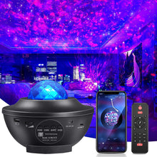 Load image into Gallery viewer, Star Projector Galaxy Light Projector with Remote & Bluetooth Speaker, Multiple Colors Dynamic Projections Star Night Light Projector for Kids Adults Bedroom, Space Lights for Bedroom Decor Aesthetic