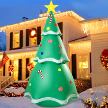 Load image into Gallery viewer, 7 FT Inflatable Christmas Tree, Christmas Inflatables Outdoor Decorations, Blow Up Inflatable Christmas Yard Decorations, Bright LED Lights with 4 Lighting Modes for Christmas Party Decor