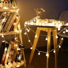Load image into Gallery viewer, Globe String Lights 33 Feet 100 Led, Ball String Lights Indoor/Outdoor Waterproof Decorative Light, Battery Powered Starry Fairy String Lights for Bedroom, Patio, Garden, Party, Wedding, Warm White