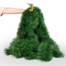 Load image into Gallery viewer, 50FT Christmas Garland for Christmas Decoration, Non-Lit Soft Green Unlit Artificial Greenery Garland for Outdoor Or Indoor Decor, Artificial Christmas Twist Garland for Wedding Party Decoration