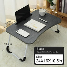 Load image into Gallery viewer, Mighty Rock Laptop Desk Foldable Tray Table Bed Stand Standing Table for Bed Sofa Couch Floor Black