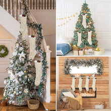 Load image into Gallery viewer, Swtroom 4 Pack Christmas Stockings 18in Large Size Cable Knitted Stocking Gifts & Decorations for Family Holiday Xmas Party, Ivory White