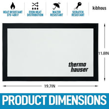 Load image into Gallery viewer, 19.7" x 11.8" Large Baking Mat Set, 2 Pack Kitchen Silicone Baking Mats Sheet Set, Reusable Baking Mat Nonstick Bakeware Liners, Baking Mat for Cookies, Macarons, Black and White