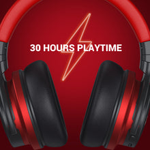 Load image into Gallery viewer, COWIN E7 Bluetooth Headphones Active Noise Cancelling Wireless over Ear Bluetooth Headphones Comfortable Protein Earpads 30H Playtime for TV, Home ,Office, Black and Red