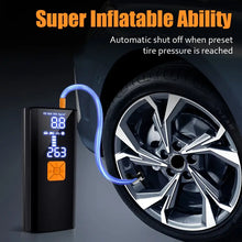 Load image into Gallery viewer, Cordless Tire Inflator 150 PSI Tire Inflator Portable Air Compressor With Digital LCD Pressure Gauge Electric Air Pump Quick Inflation For Car, Motorcycle, Bicycle Tires And Balls