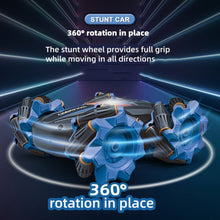 Load image into Gallery viewer, RC Stunt Car with Lights Music, Remote Control Car 360° Spins Double Side Twisted RC Car Birthday Gifts Toys for 6 7 8 9 10 11 12 year old boys