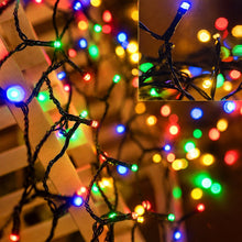 Load image into Gallery viewer, 4 Pack Christmas Tree String Lights Christmas Fairy Lights Multicolor LED with 8 Modes Battery Operated Indoor Outdoor Waterproof Lights