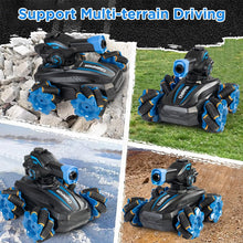 Load image into Gallery viewer, RC Car Gesture Sensing RC Tank Car for Kids 4WD All Terrain RC Car with 360°Rotating, Toy Gift for Boys Girls Kids, Blue