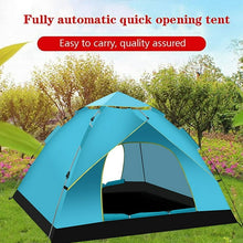 Load image into Gallery viewer, Aedavey Camping Tent 3 Person Automatic Pop Up Instant Tent Waterproof Windproof Portable 7' x 7' x 53" Lake Blue