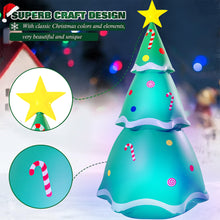Load image into Gallery viewer, 7 FT Inflatable Christmas Tree, Christmas Inflatables Outdoor Decorations, Blow Up Inflatable Christmas Yard Decorations, Bright LED Lights with 4 Lighting Modes for Christmas Party Decor