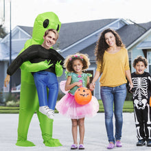 Load image into Gallery viewer, Halloween Inflatable Costume Kids Alien Costume Halloween Alien Blow Up Costumes Alien, Suit for Kids Teenagers, for Christmas and Halloween, Green