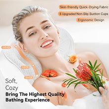 Load image into Gallery viewer, Luxury Bath Pillow Relieve Stress and Rejuvenate Bathtub Pillow, Bath Pillows for Tub with a Washing Bag White