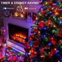 Load image into Gallery viewer, 4 Pack Christmas Tree String Lights Christmas Fairy Lights Multicolor LED with 8 Modes Battery Operated Indoor Outdoor Waterproof Lights