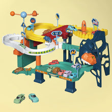 Load image into Gallery viewer, Dinosaur Space Track Toys Race Car Track Set 4 Cars with Light Sound Educational Christmas Birthday Gift for kids Age 3+