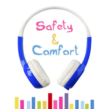 Load image into Gallery viewer, Funsmile Kids Headphones Wired Headphones for Kids with 3.5 MM Foldable On-Ear Headse Kids Headphones for Smartphone Tablet Computer MP3 / 4 Blue