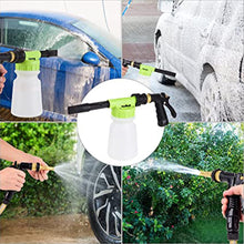 Load image into Gallery viewer, Swtroom Car Wash Foam Gun, Car Wash Soap Spray with 3/8 "Brass Connector, Double Filtration, Grade 6 Foam Concentration (Green)