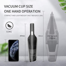 Load image into Gallery viewer, Cowin Portable Car Vacuum Cleaner: High Power Cordless Handheld Vacuum - 120W - Best Car & Auto Accessories Kit for Detailing and Cleaning Car Interior Home Car Dual Purpose (Black)