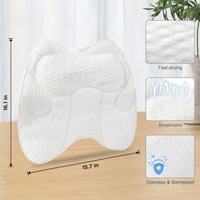 Load image into Gallery viewer, Luxury Bath Pillow Relieve Stress and Rejuvenate Bathtub Pillow, Bath Pillows for Tub with a Washing Bag White