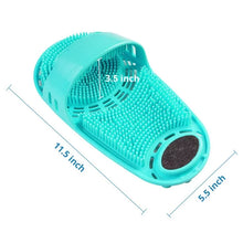 Load image into Gallery viewer, Meidong Silicone Shower Foot Scrubber Personal Foot Massage and Cleaning, Non-slip Foot Scrubber for Men and Women (1PCS Green)