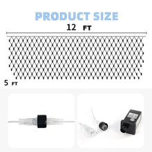 Load image into Gallery viewer, LED Christmas Net Lights,12ft x 5ft 360 LED 8 Modes Bush Mesh Lights Connectable,with Timer Waterproof for Christmas Indoor Outdoor Holiday Lighting Decorations, White