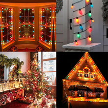 Load image into Gallery viewer, Multicolor Christmas Lights Colorful Christmas String Lights 32.8FT Vintage Christmas Lights Bulbs For Christmas Home Party Patio