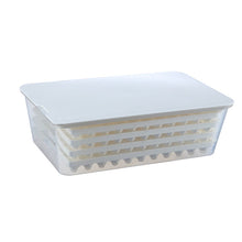 Load image into Gallery viewer, Mighty Rock Ice Cube Tray Silicone Bottom with Ice Bin Scoop 308 Pcs Tiny Crushed Ice Cubes Molds for Chilling Drinks Coffee Juice White