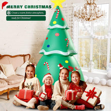 Load image into Gallery viewer, 7 FT Inflatable Christmas Tree, Christmas Inflatables Outdoor Decorations, Blow Up Inflatable Christmas Yard Decorations, Bright LED Lights with 4 Lighting Modes for Christmas Party Decor