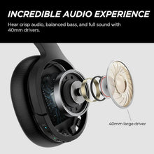 Load image into Gallery viewer, Active Noise Cancelling Headphones Wireless Over Ear Bluetooth Headphones Wireless Headphones with Deep Bass, Clear Calls, Comfortable Fit, 30H, Bluetooth 5.2