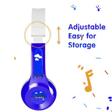 Load image into Gallery viewer, Funsmile Kids Headphones Wired Headphones for Kids with 3.5 MM Foldable On-Ear Headse Kids Headphones for Smartphone Tablet Computer MP3 / 4 Blue