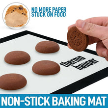 Load image into Gallery viewer, 19.7" x 11.8" Large Baking Mat Set, 2 Pack Kitchen Silicone Baking Mats Sheet Set, Reusable Baking Mat Nonstick Bakeware Liners, Baking Mat for Cookies, Macarons, Black and White