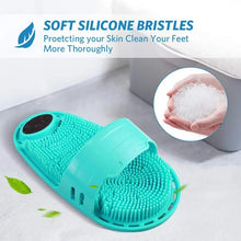 Load image into Gallery viewer, Meidong Silicone Shower Foot Scrubber Personal Foot Massage and Cleaning, Non-slip Foot Scrubber for Men and Women (1PCS Green)