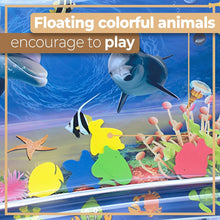 Load image into Gallery viewer, Meidong Tummy Time Baby Water Mat, Inflatable Infant Baby Toys for 3 6 12 Months,Fun Activity Center Play Mat Gift for Boy & Girl Newborn Early Sensory Development BPA-Free