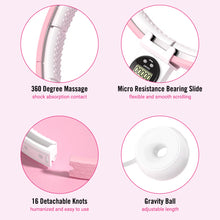 Load image into Gallery viewer, Funsmile Fit Hoop Hula Hoop Circle Infinity Fitness Hoop Smart Weighted Exercise Hoolahoop Detachable Adjustable for Adults Weight Loss Beginners Pink