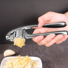 Load image into Gallery viewer, Garlic Press 2 in 1 Professional Zinc Alloy Garlic Mincer Ginger Squeezer Heavy Duty Garlic Crush Chopper - Durable and Easy to Clean