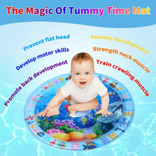 Load image into Gallery viewer, Swtroom Tummy Time Water Mat, Water Play Mat for Babies Inflatable Activity Center, Infant Baby Water Mat for Newborn Infant Toddler Boy Girl, Promote Baby's Growth