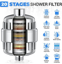 Load image into Gallery viewer, MOVSOU High Output Shower Filter - Latest Superior Advanced 17-stage Filter Media - Universal Multi-Stage Shower Head Filter