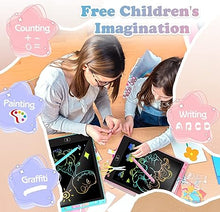 Load image into Gallery viewer, 2 Pack LCD Writing Tablet for Kids 10 inch,Doodle Board, Electronic Drawing Tablet Drawing Pads, Preschool Toys for Baby Girl Boy GiftsEducational Birthday Gift for 3-8 Years Old Kids (Blue & Pink)