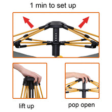 Load image into Gallery viewer, Aedavey Camping Tent 2 Person Automatic Pop Up Instant Tent Waterproof Windproof Portable 7' x 5' x 50" Blue