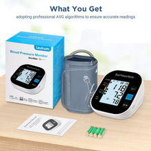 Load image into Gallery viewer, Blood Pressure Monitor for Home Use - Automatic BP Machine with Large Backlit Display High Accuracy for 2 Users with 22-42cm Arm Cuff & Storage Bag (Black)