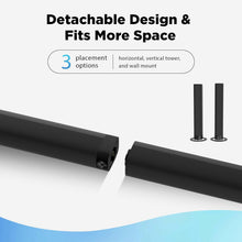 Load image into Gallery viewer, Sound Bar, 50W Sound Bars for TV, 5.0 Bluetooth TV Sound bar, Wired & Wireless Soundbar, ARC/Optical/AUX Connection, Separable Soundbar 31 inch